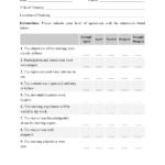 Training Evaluation Form Download Printable PDF  Templateroller With Training Feedback Report Template