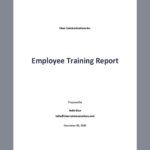 Training Reports Templates – Design, Free, Download  Template