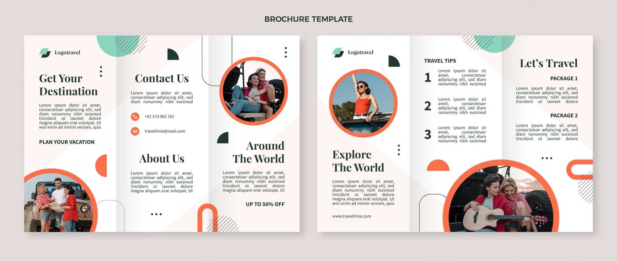 Travel brochure template Vectors & Illustrations for Free Download