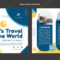 Travel Brochure Template Vectors & Illustrations For Free Download  Within Travel Guide Brochure Template