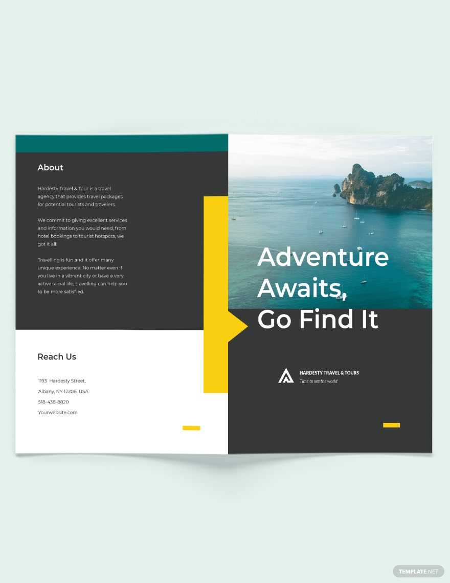 Travel Brochure Templates Word – Design, Free, Download  Template