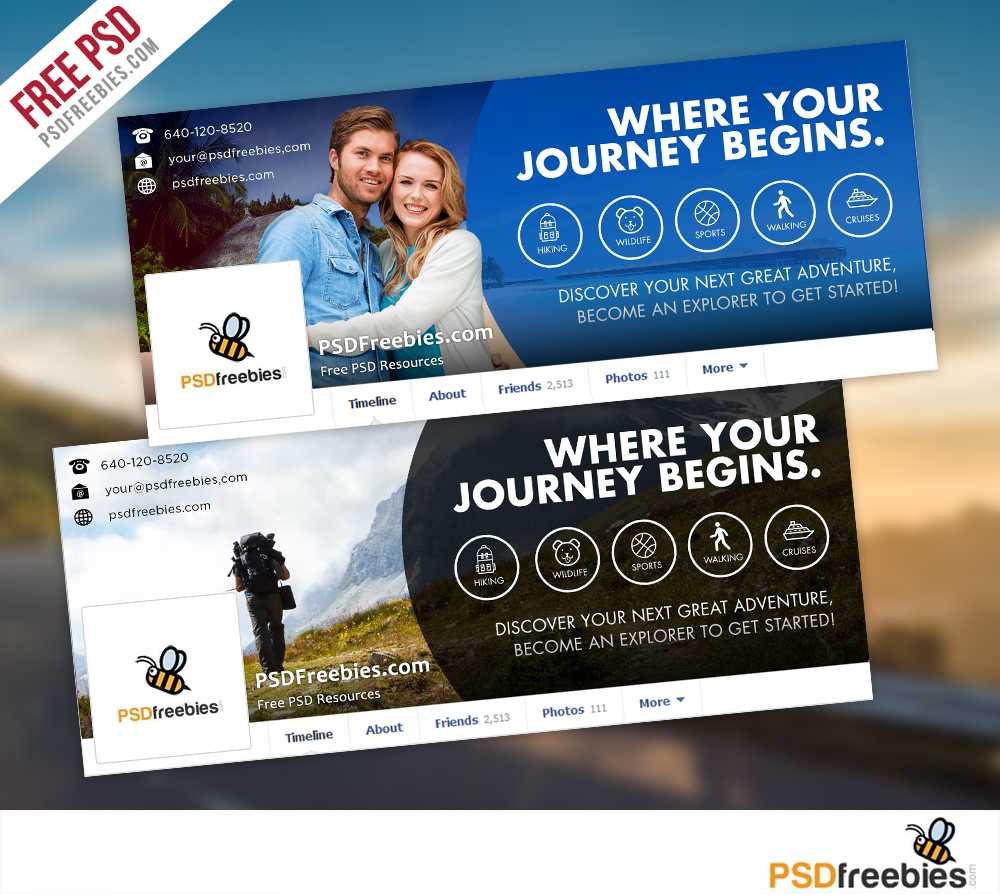 Travel Facebook Timeline Covers Free PSD Templates – PSDFreebies