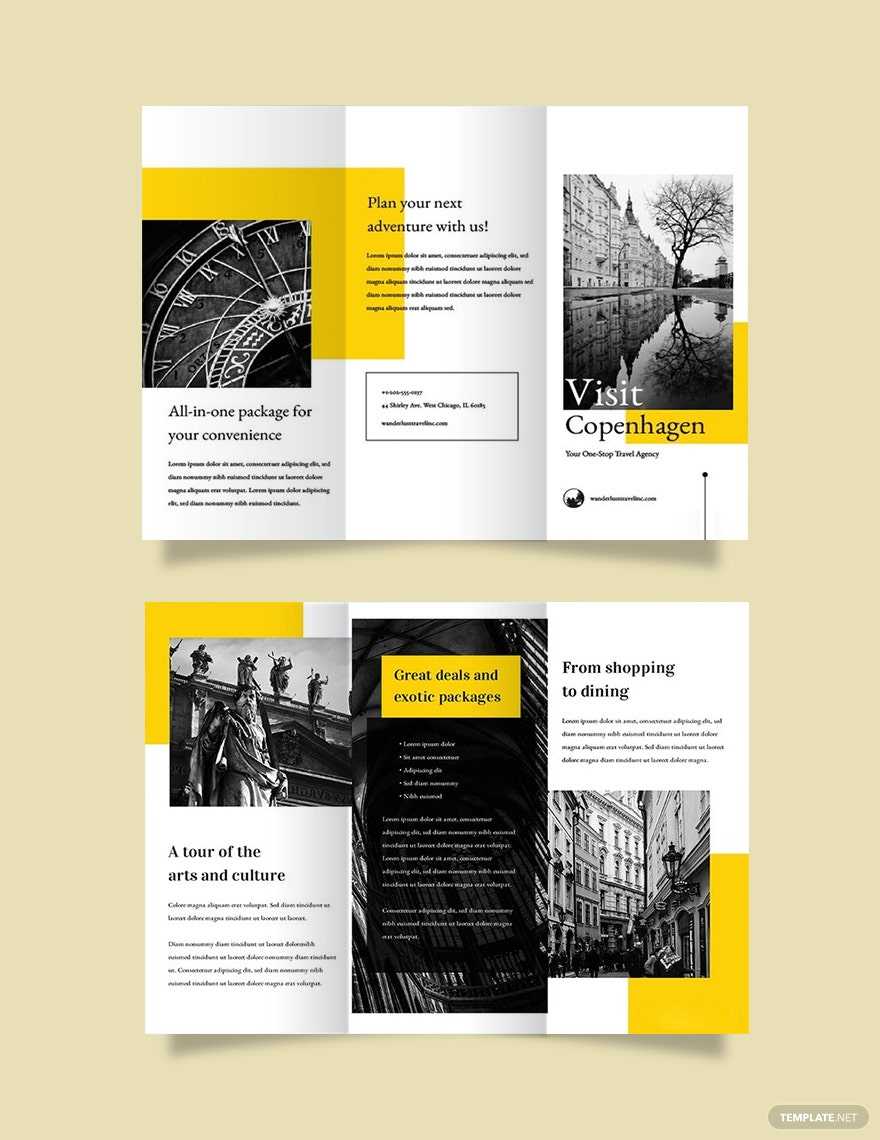 Travel Guide Brochure Template - Illustrator, Word, Apple Pages  In Travel Guide Brochure Template