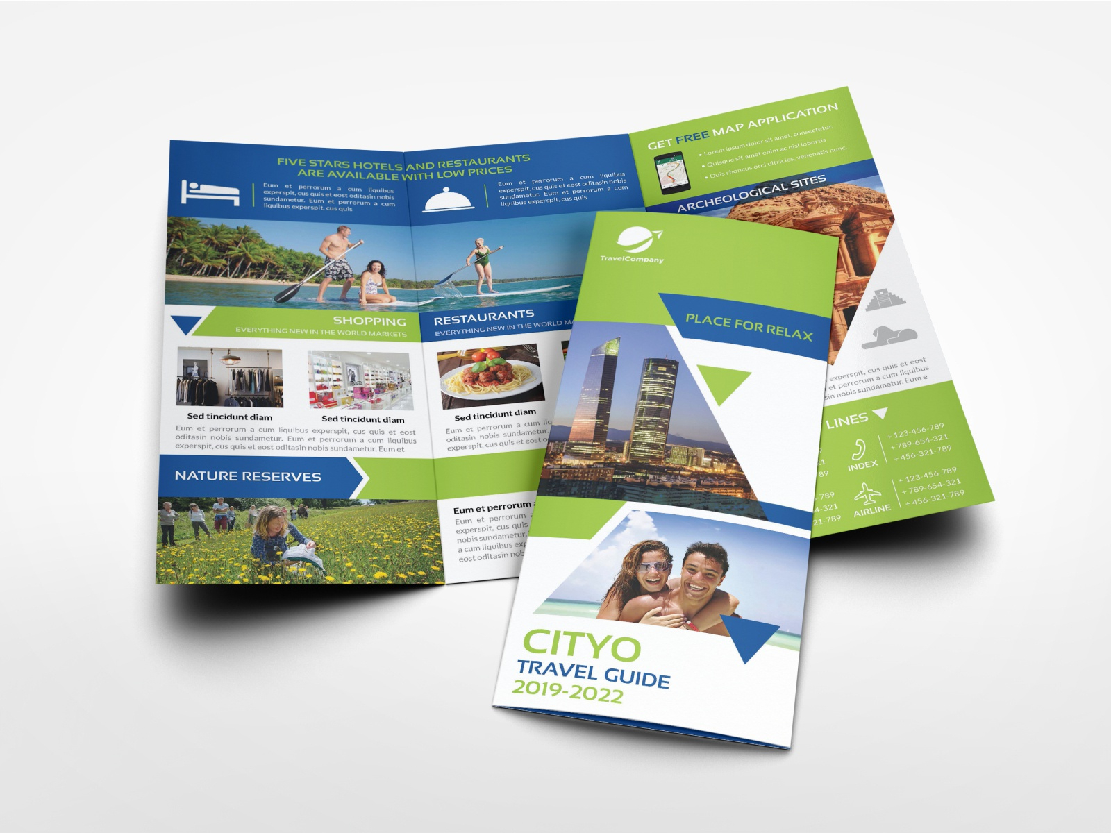 Travel Guide Tri Fold Brochure Template by OWPictures on Dribbble Regarding Travel Guide Brochure Template