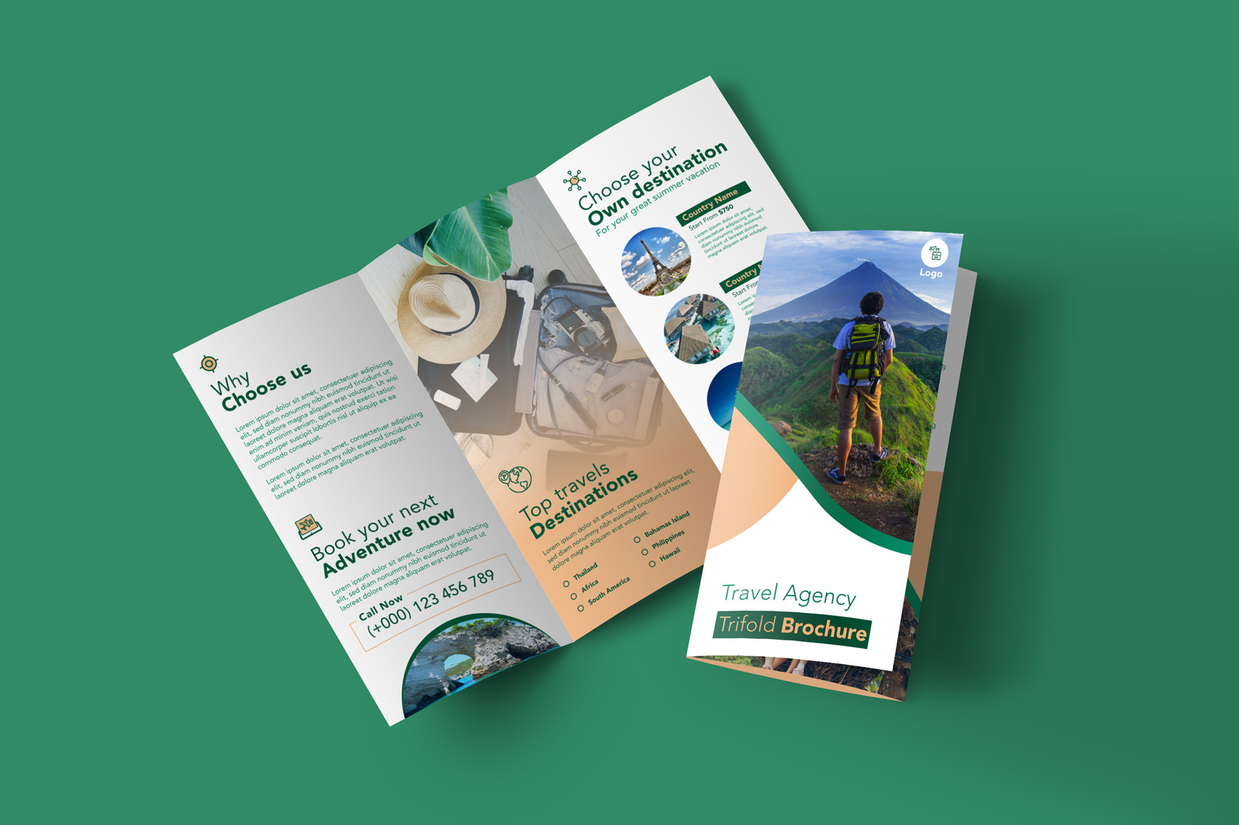 Travel Trifold Brochure Template Throughout Country Brochure Template