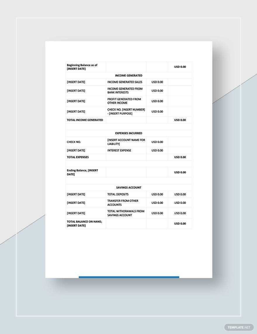 Treasurer Report Template – Google Docs, Word, Apple Pages  Within Treasurer Report Template