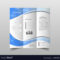 Tri-fold brochure design templates with modern Vector Image