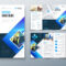 Tri Fold Brochure Design With Square Shapes, Corporate Business  Pertaining To Adobe Tri Fold Brochure Template
