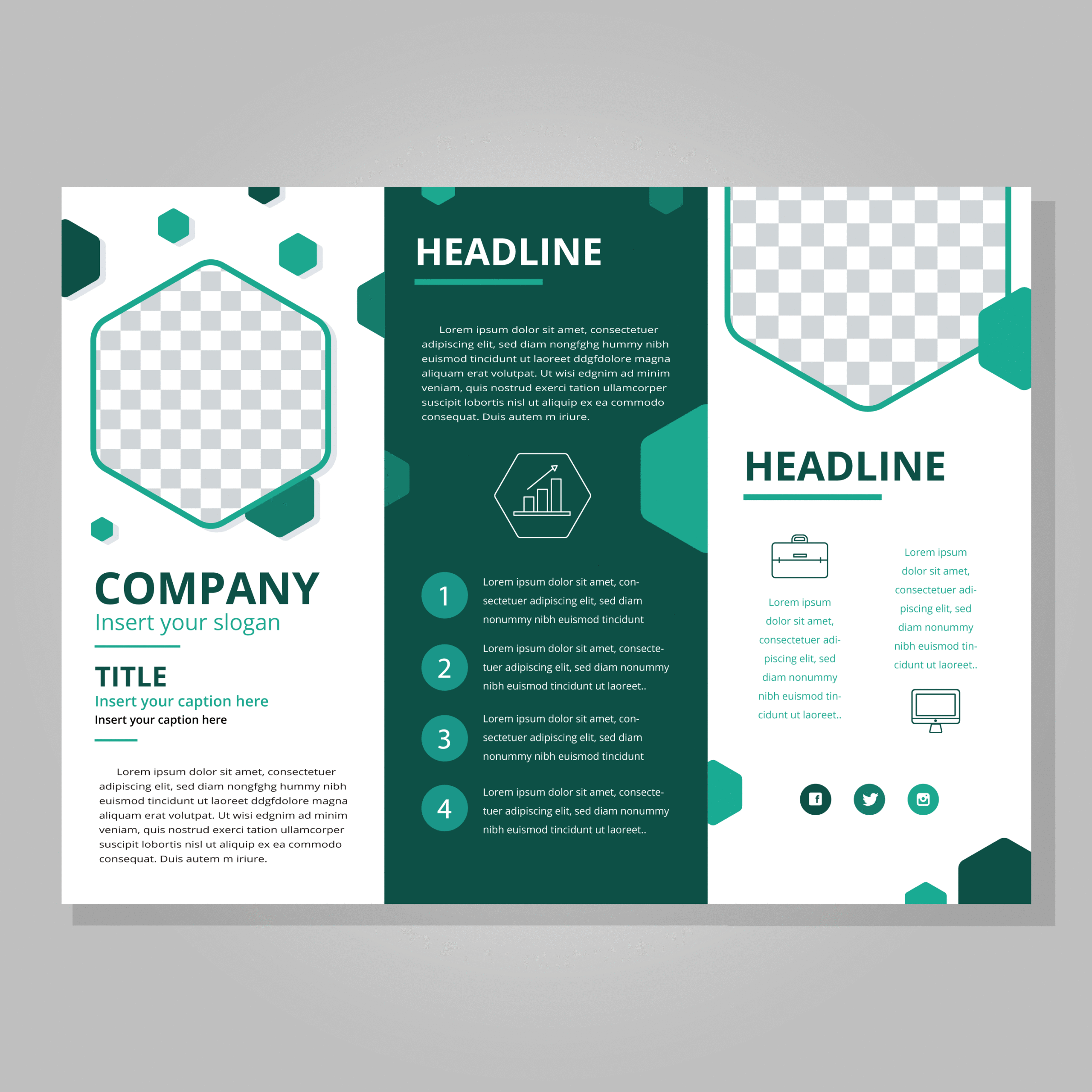 Tri Fold Brochure Template Vector Art, Icons, And Graphics For  Pertaining To Free Tri Fold Business Brochure Templates