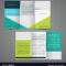 Tri Fold Business Brochure Template Two Sided Vector Image In Double Sided Tri Fold Brochure Template