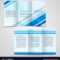 Tri Fold Business Brochure Template Two Sided Vector Image Within Double Sided Tri Fold Brochure Template