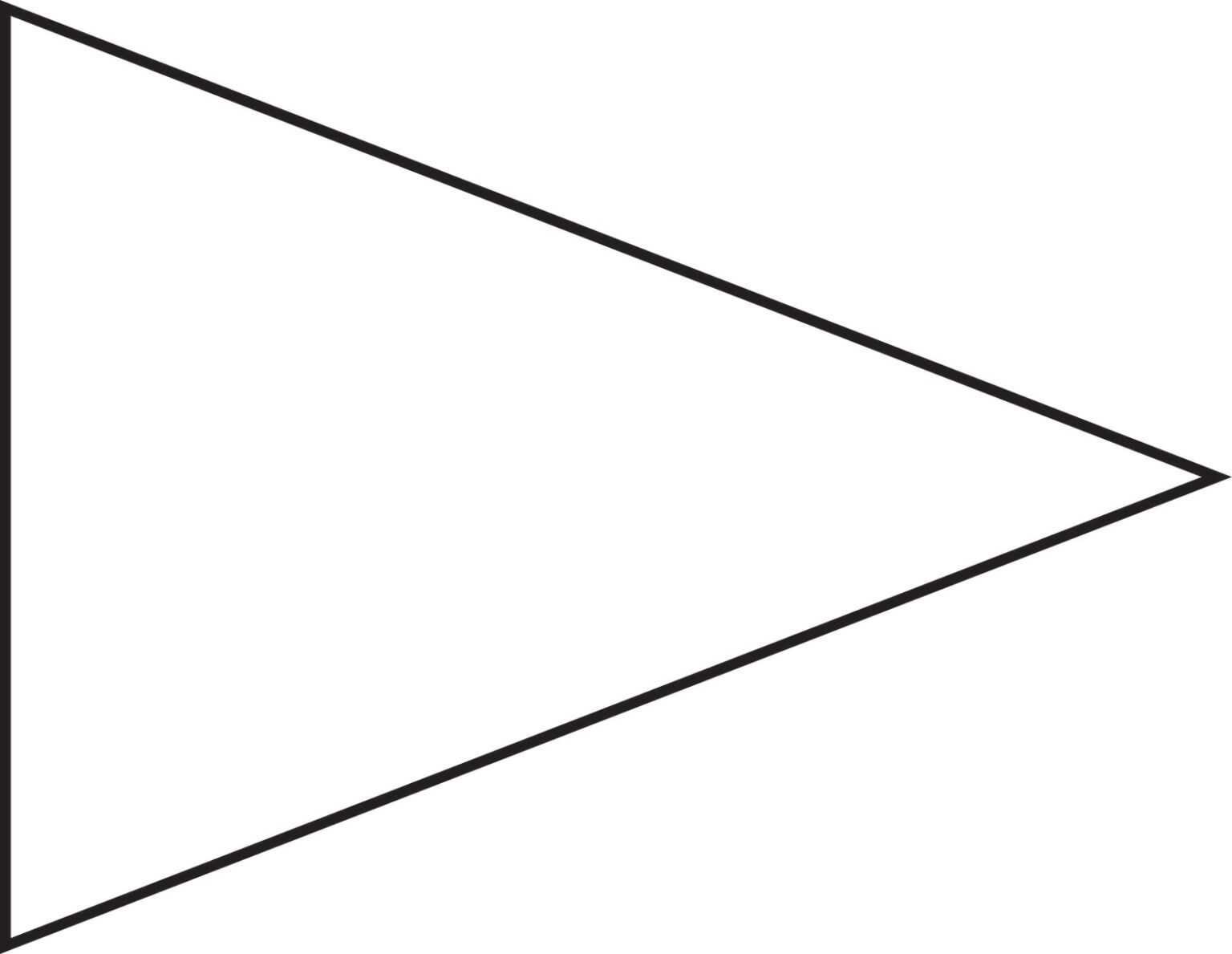 triangle banner template – Clip Art Library Intended For Printable ...