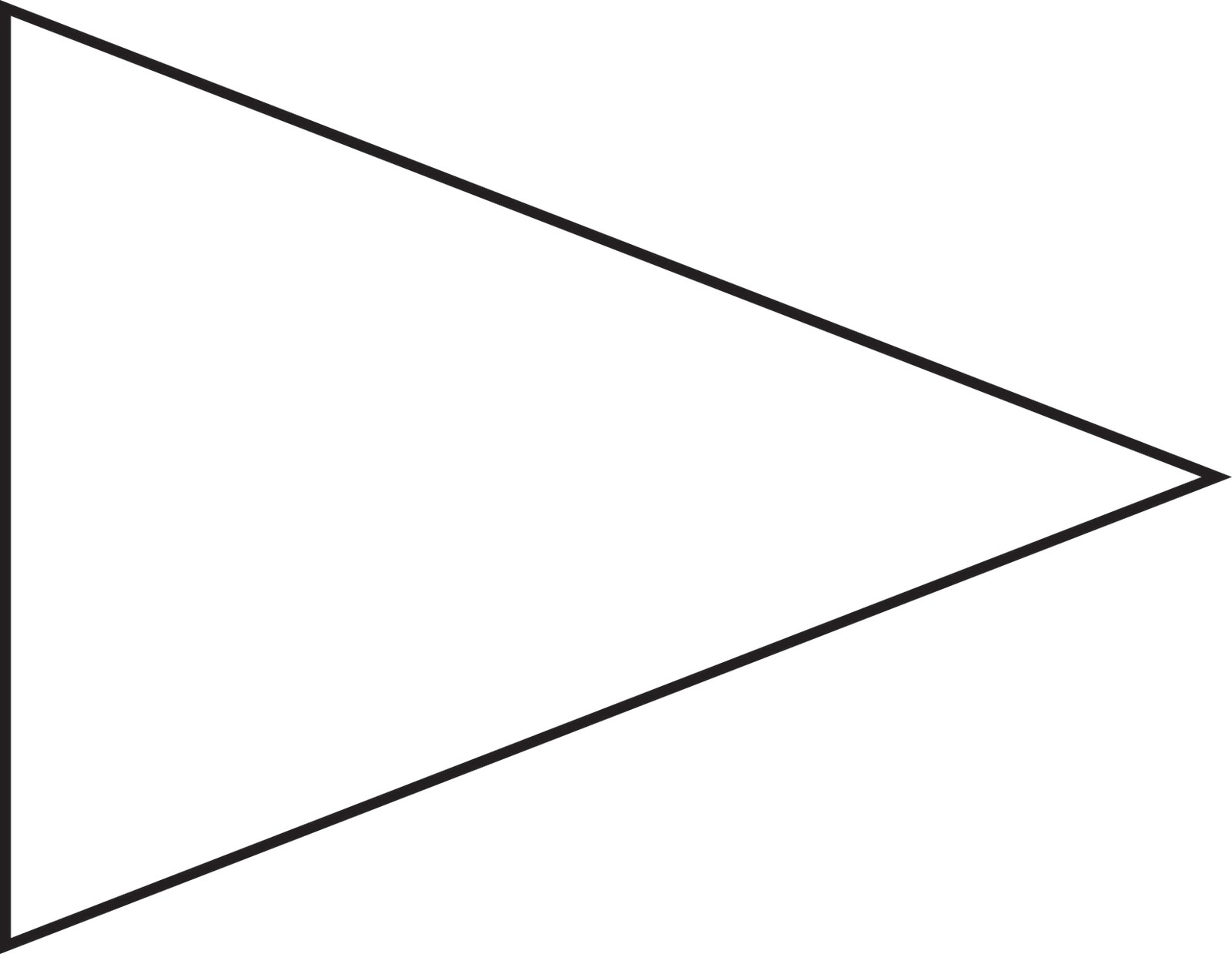 triangle banner template - Clip Art Library Throughout Free Triangle Banner Template
