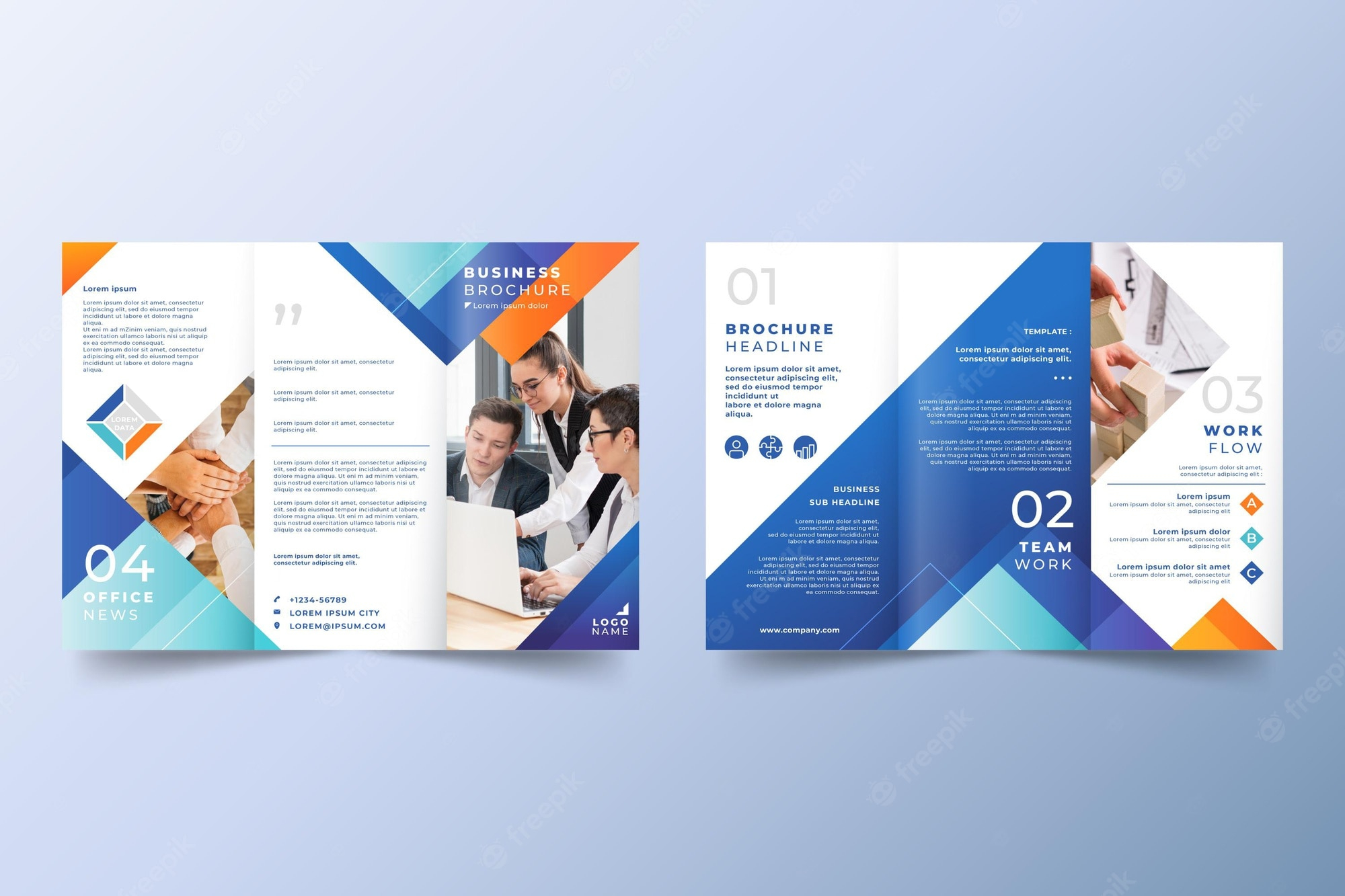 Trifold brochure Images  Free Vectors, Stock Photos & PSD For Free Three Fold Brochure Template