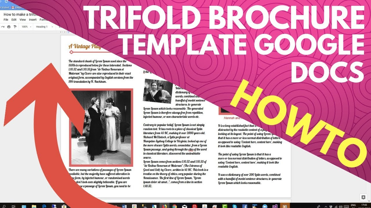 Trifold brochure template google docs Pertaining To Brochure Template For Google Docs