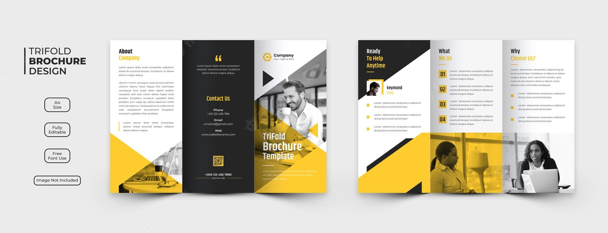 Trifold brochure template Images  Free Vectors, Stock Photos & PSD Throughout Free Online Tri Fold Brochure Template