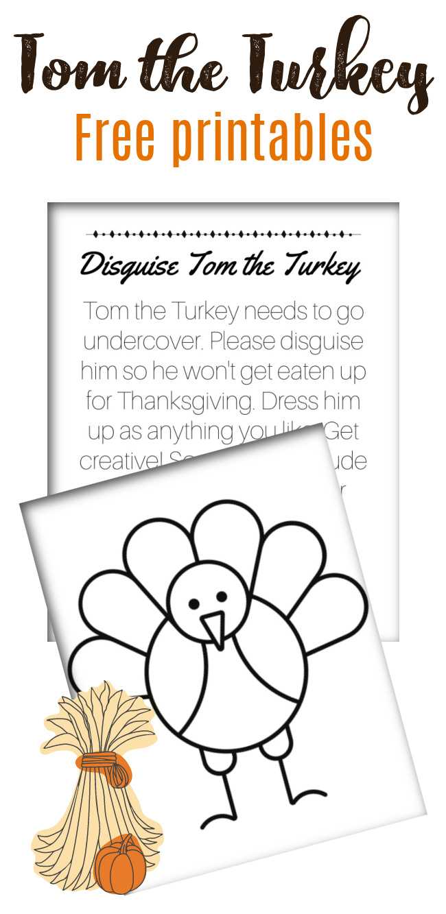 Turkey In Disguise Free Printables  Today’s Creative Ideas Throughout Blank Turkey Template