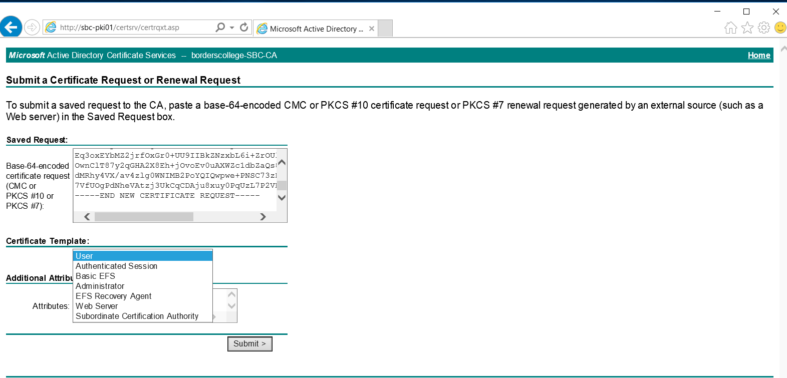 Unable to sign CSR with Microsoft Windows CA - Microsoft Q&A Pertaining To No Certificate Templates Could Be Found Unable to sign CSR with Microsoft Windows CA - Microsoft Q&A Pertaining To No Certificate Templates Could Be Found