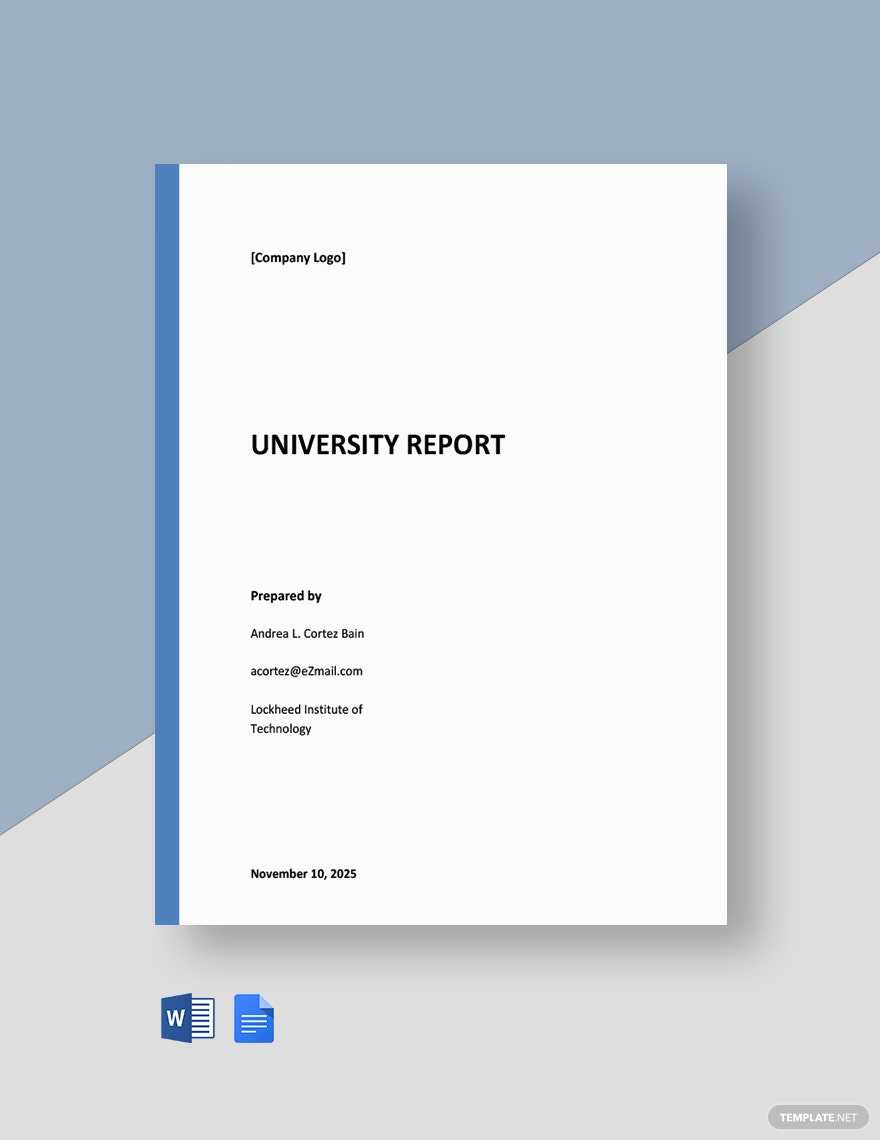 University Report Templates - Format, Free, Download Template University Report Templates - Format, Free, Download Template