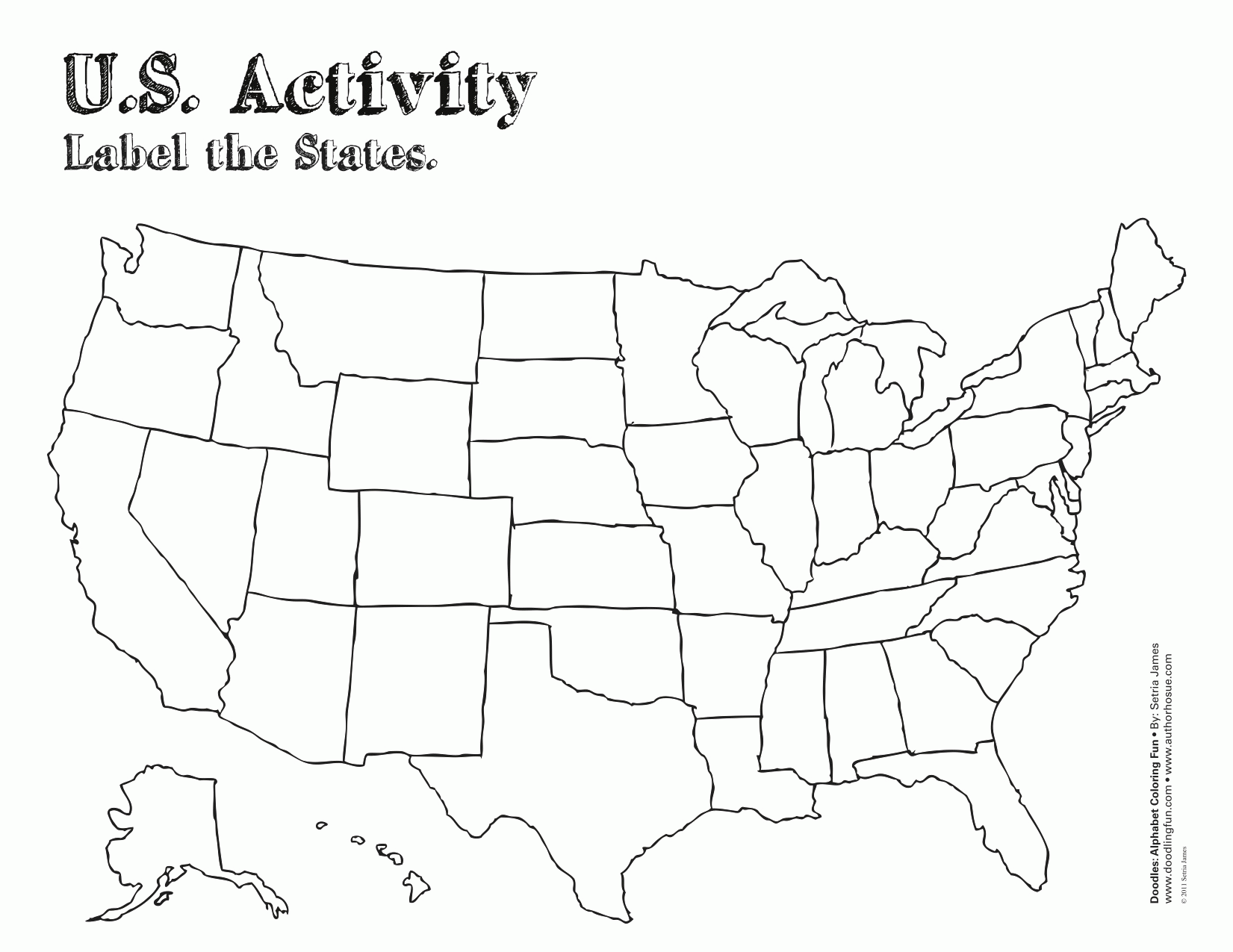 usa map template free - Clip Art Library Within Blank Template Of The United States