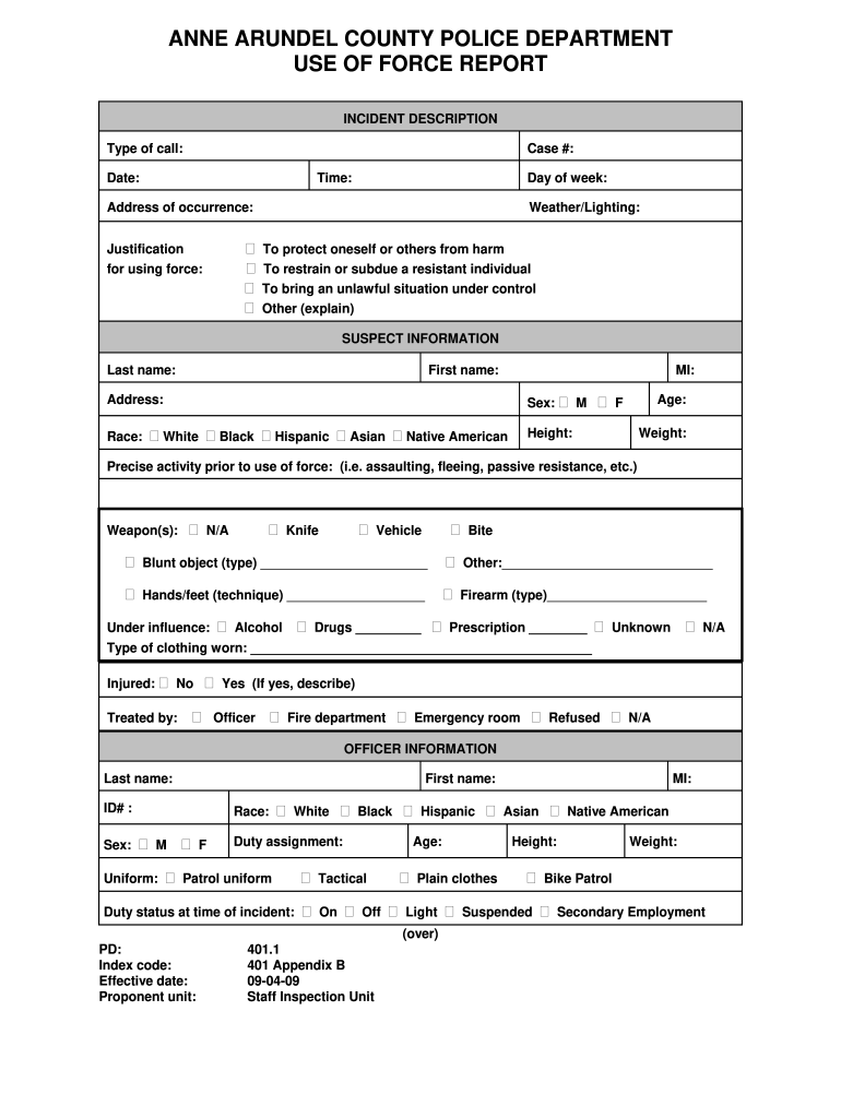 use of force report template: Fill out & sign online  DocHub