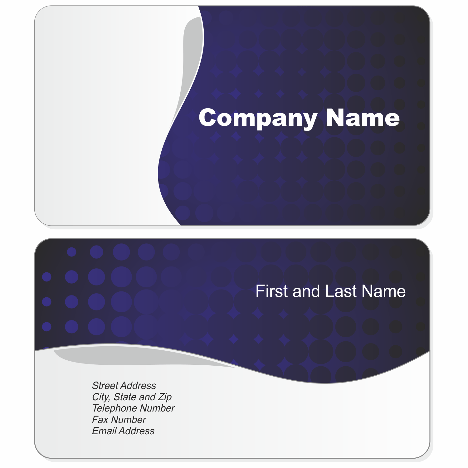 Vector for free use: Abstract wave business cards