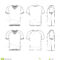 Vector Templates Of Blank T Shirt Stock Vector – Illustration Of  In Blank V Neck T Shirt Template