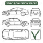 Vehicle Condition Report Car Checklist, Auto Damage Inspection  Regarding Truck Condition Report Template