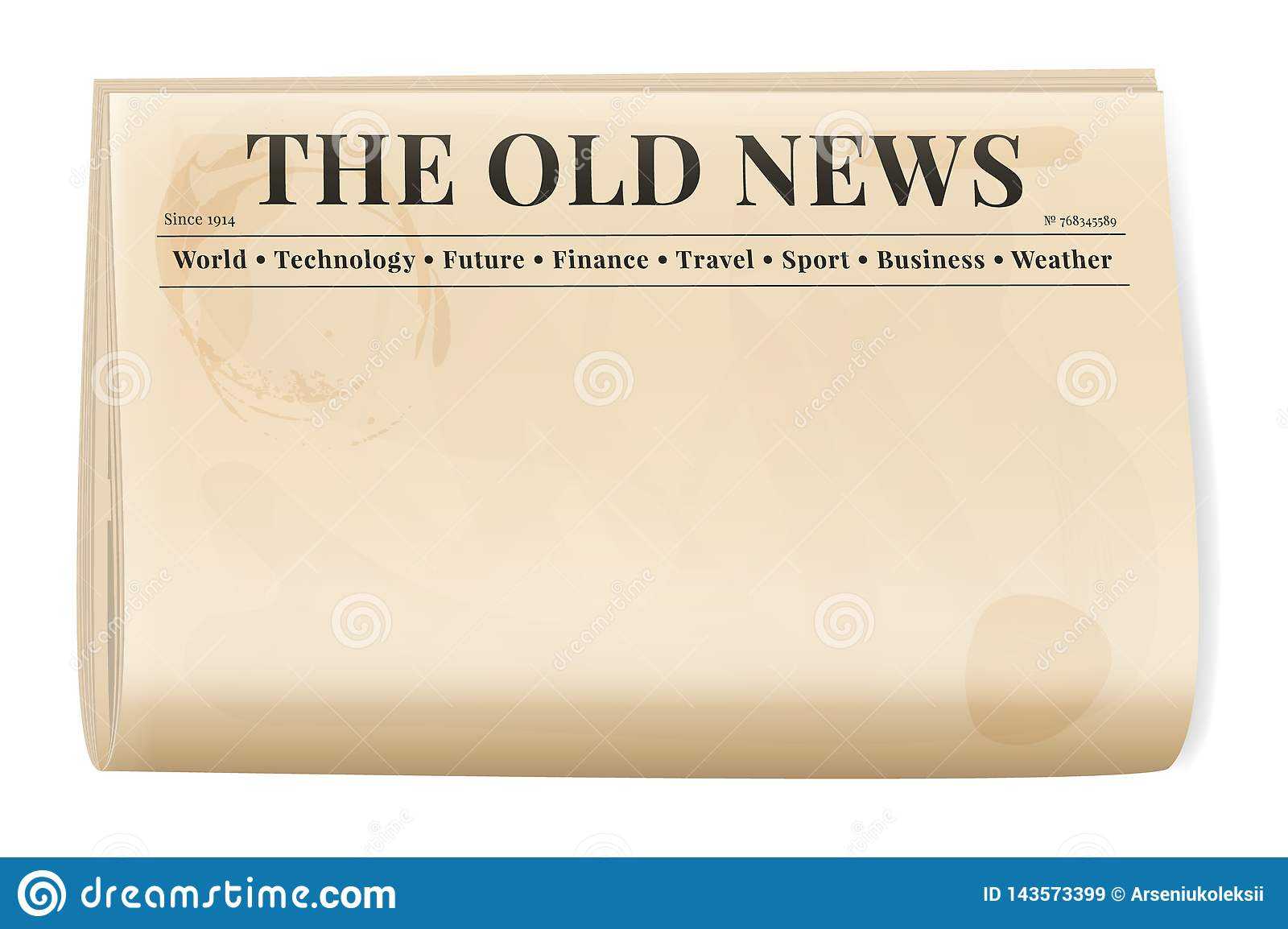 Vintage Newspaper Template