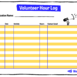 Volunteer Hours Log: Free Resource & Tips  Mobilize Blog Inside Volunteer Report Template