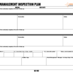 Waste management inspection plan -