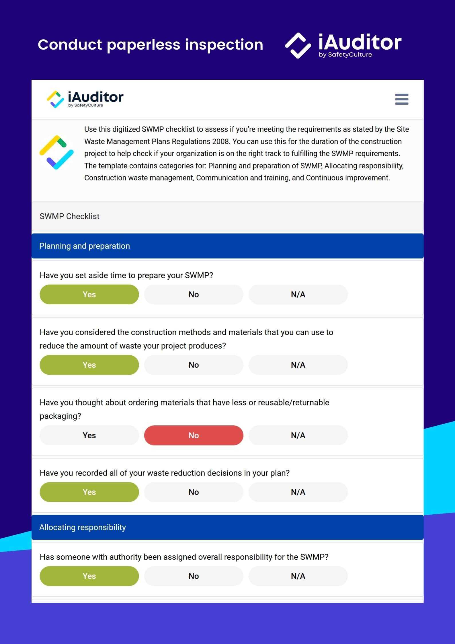 Waste Management Plan Templates – SWMP  SafetyCulture Intended For Waste Management Report Template