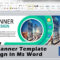 Web Ad Banner Template Design In Ms Word  How To Make Ad Banner Design In  Ms Word In Microsoft Word Banner Template