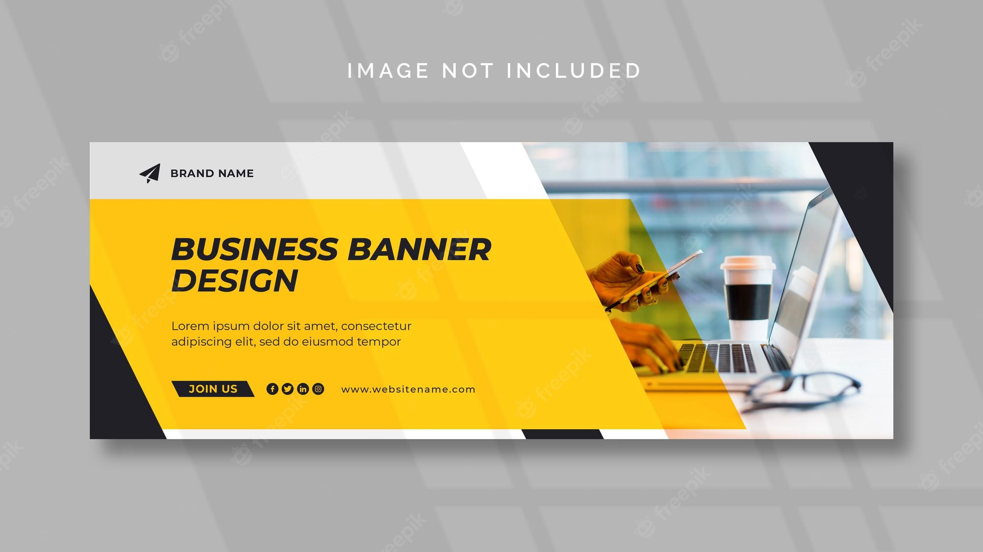 Website Banner – Free Vectors & PSD Download With Website Banner Design Templates