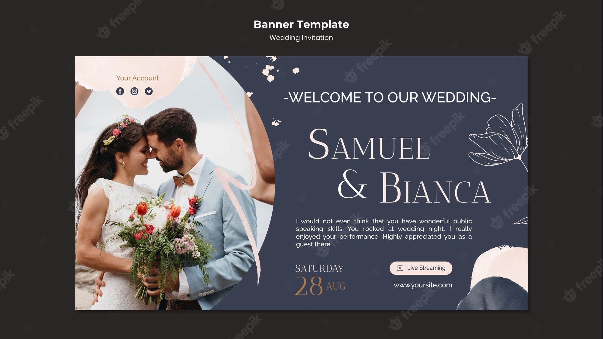 Wedding Banner Design Templates PSD, 10,10+ High Quality Free PSD  Within Wedding Banner Design Templates