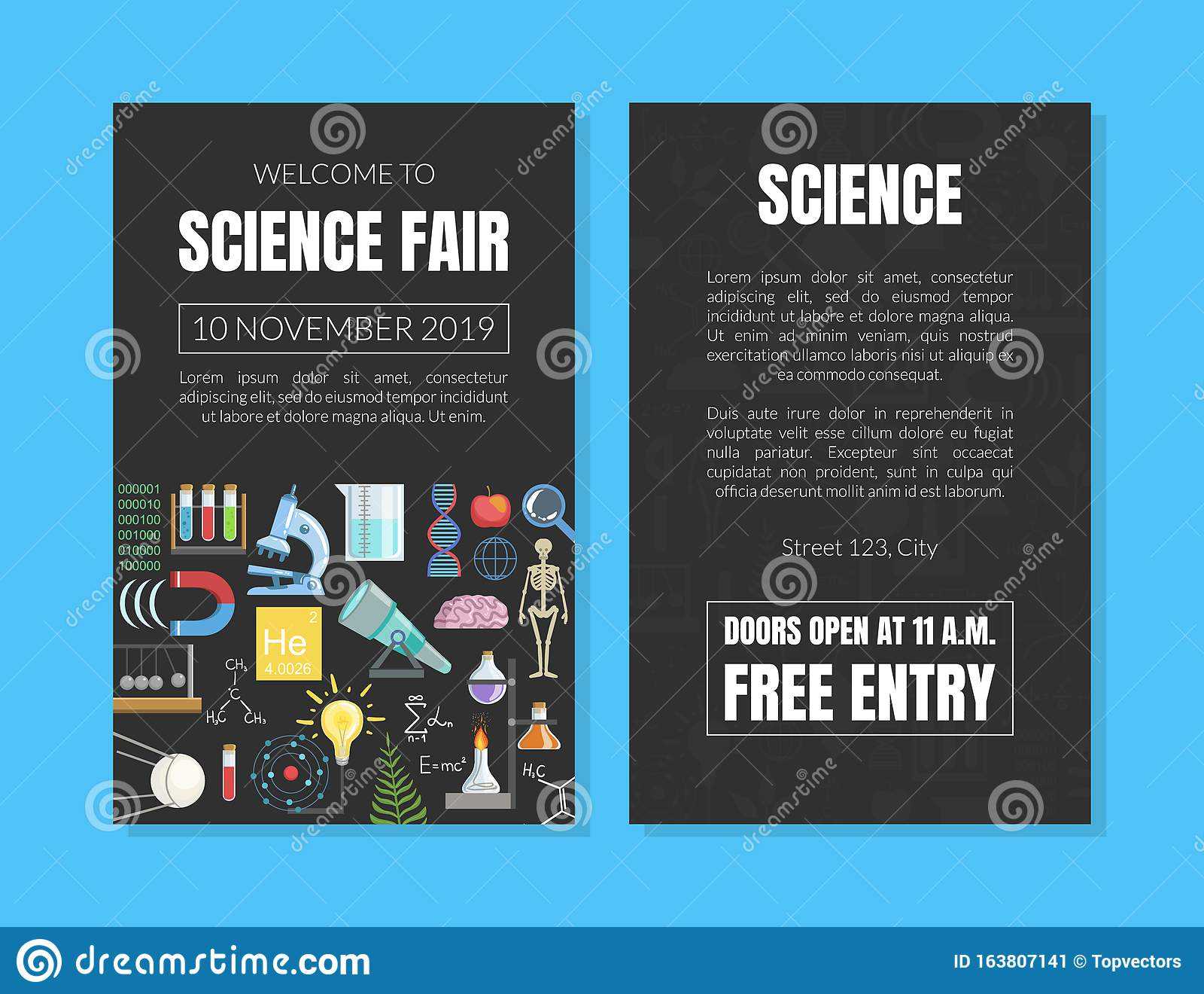 Welcome To Science Fair Invitation Card Template, Scientific With Regard To Science Fair Banner Template Welcome To Science Fair Invitation Card Template, Scientific With Regard To Science Fair Banner Template