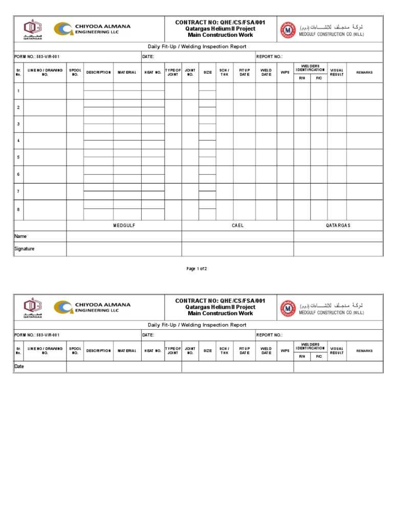 Welding Visual Inspection Format  PDF  Amorphous Solid  Welding Within Welding Inspection Report Template