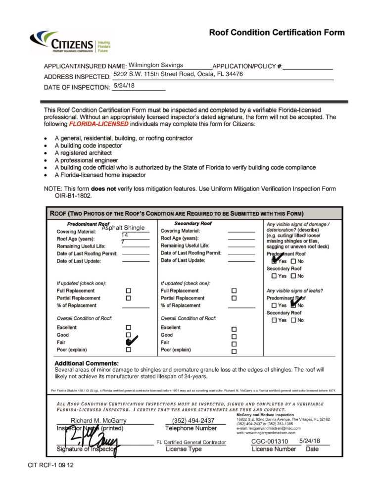 What Is A Roof Certification Letter/report? With Regard To Roof