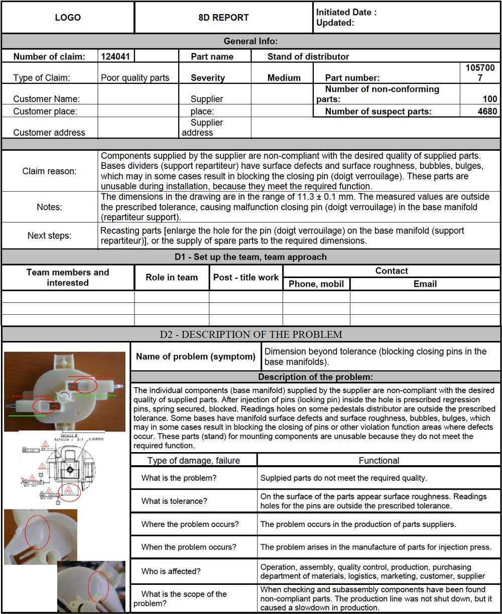 What is the 10D Problem Solving? And How to use the 10D Report? Intended For 8D Report Format Template