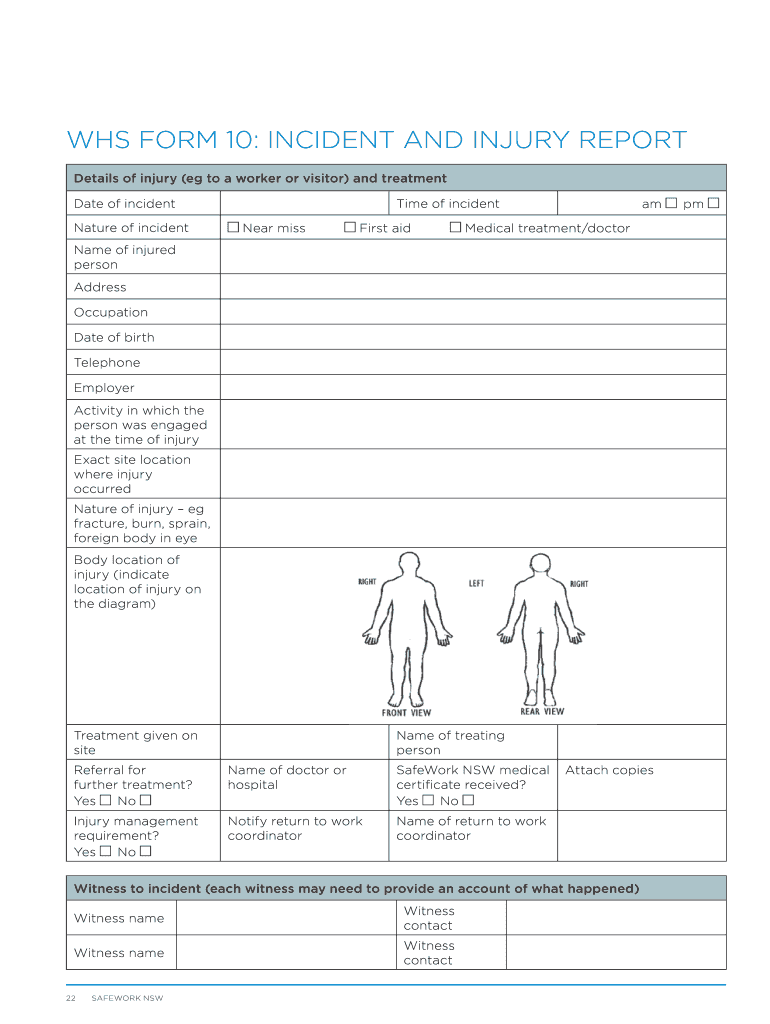 whs incident report form: Fill out & sign online  DocHub Regarding Incident Report Form Template Qld
