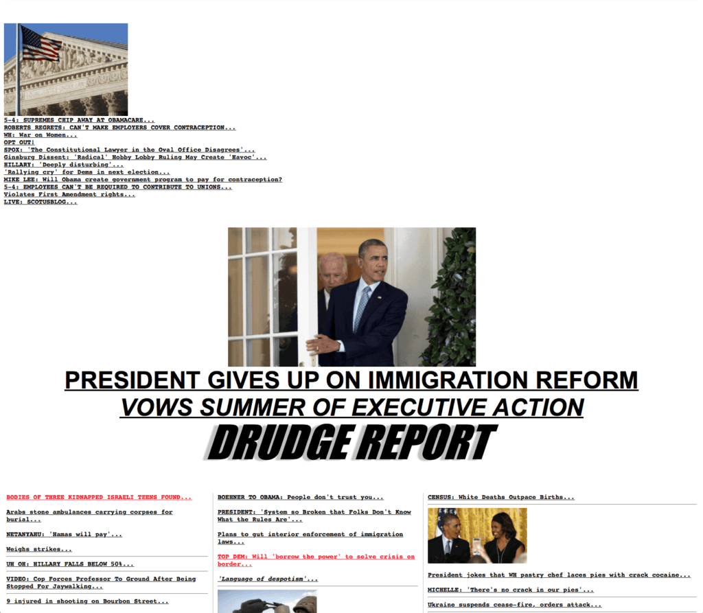 Why Drudge Report Remains The Best Designed News Website Of All Time With Drudge Report Template