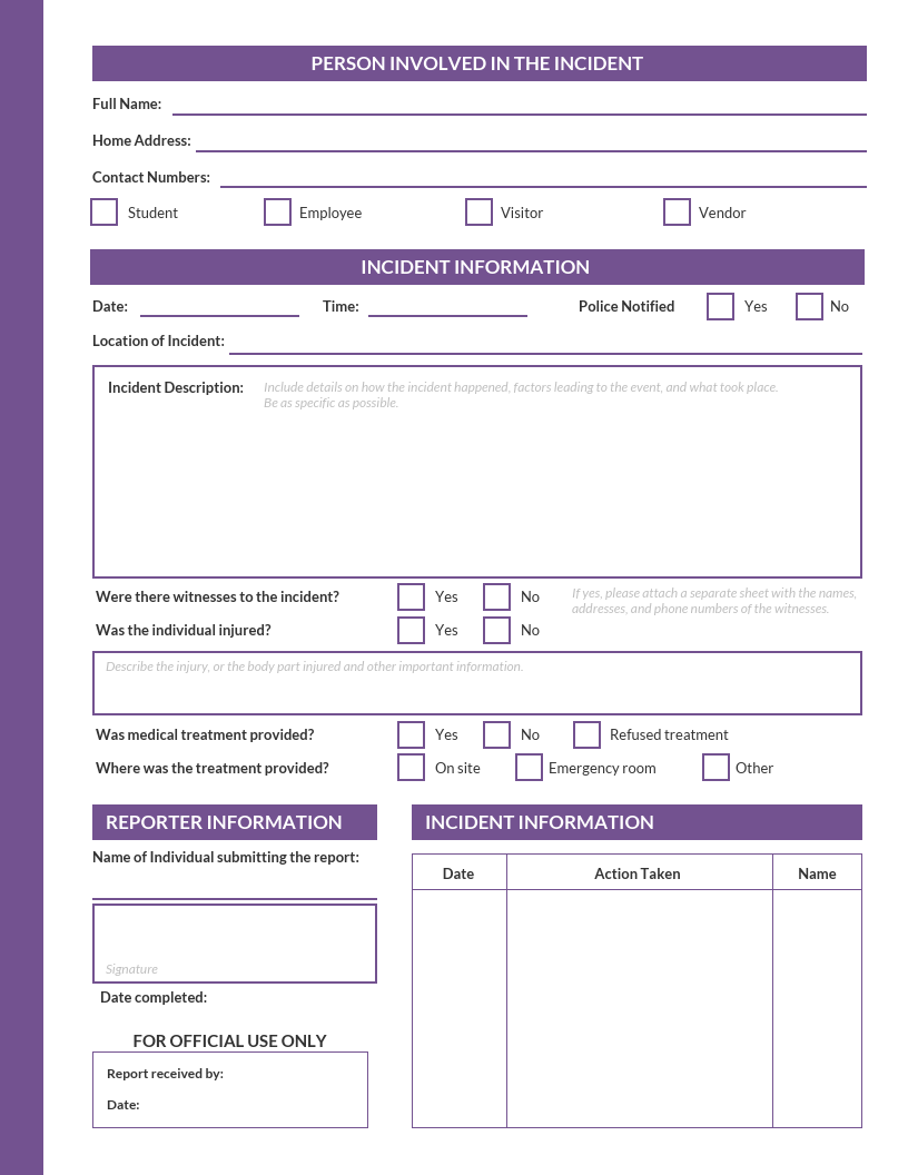 Wie Man Einen Effektiven Vorfallsbericht Schreibt [Vorlagen  Within It Major Incident Report Template