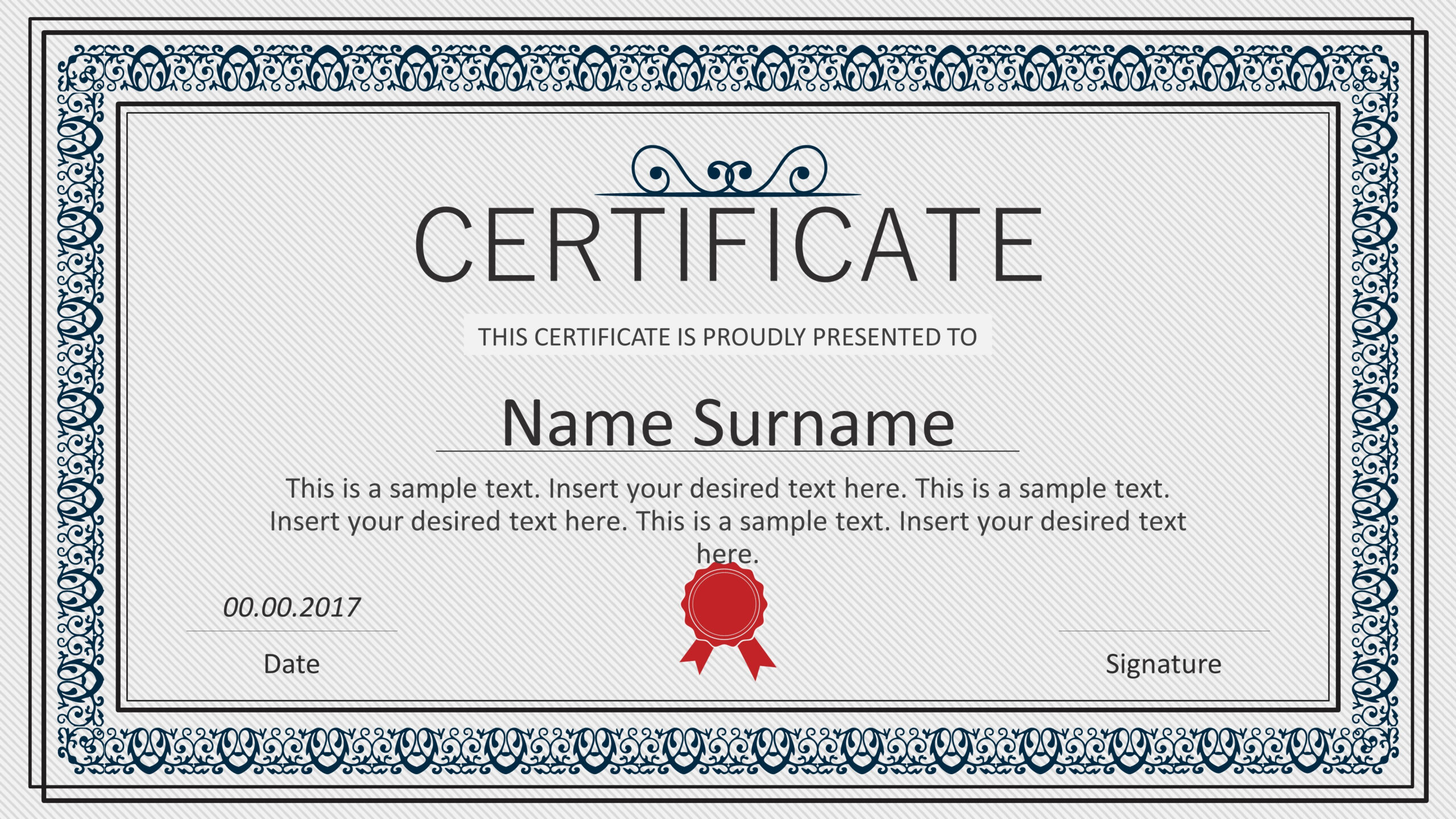 Winner Certificate PowerPoint Templates With Regard To Winner Certificate Template