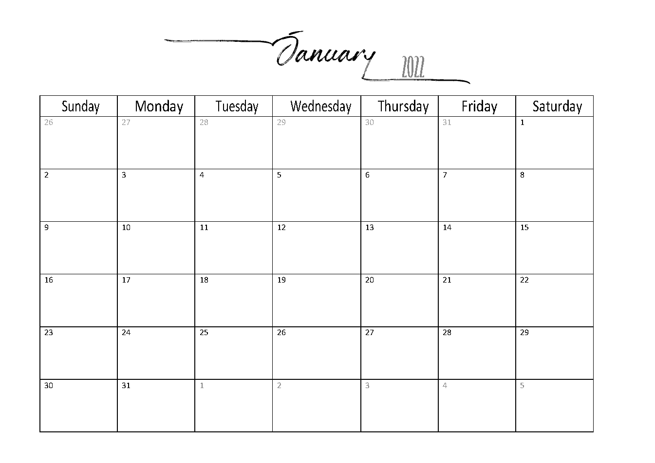 Word Calendar 10 Pertaining To Blank One Month Calendar Template