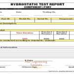 Work Method Statement For Hydrostatic Pressure Testing In Chilled Water  System In Hydrostatic Pressure Test Report Template