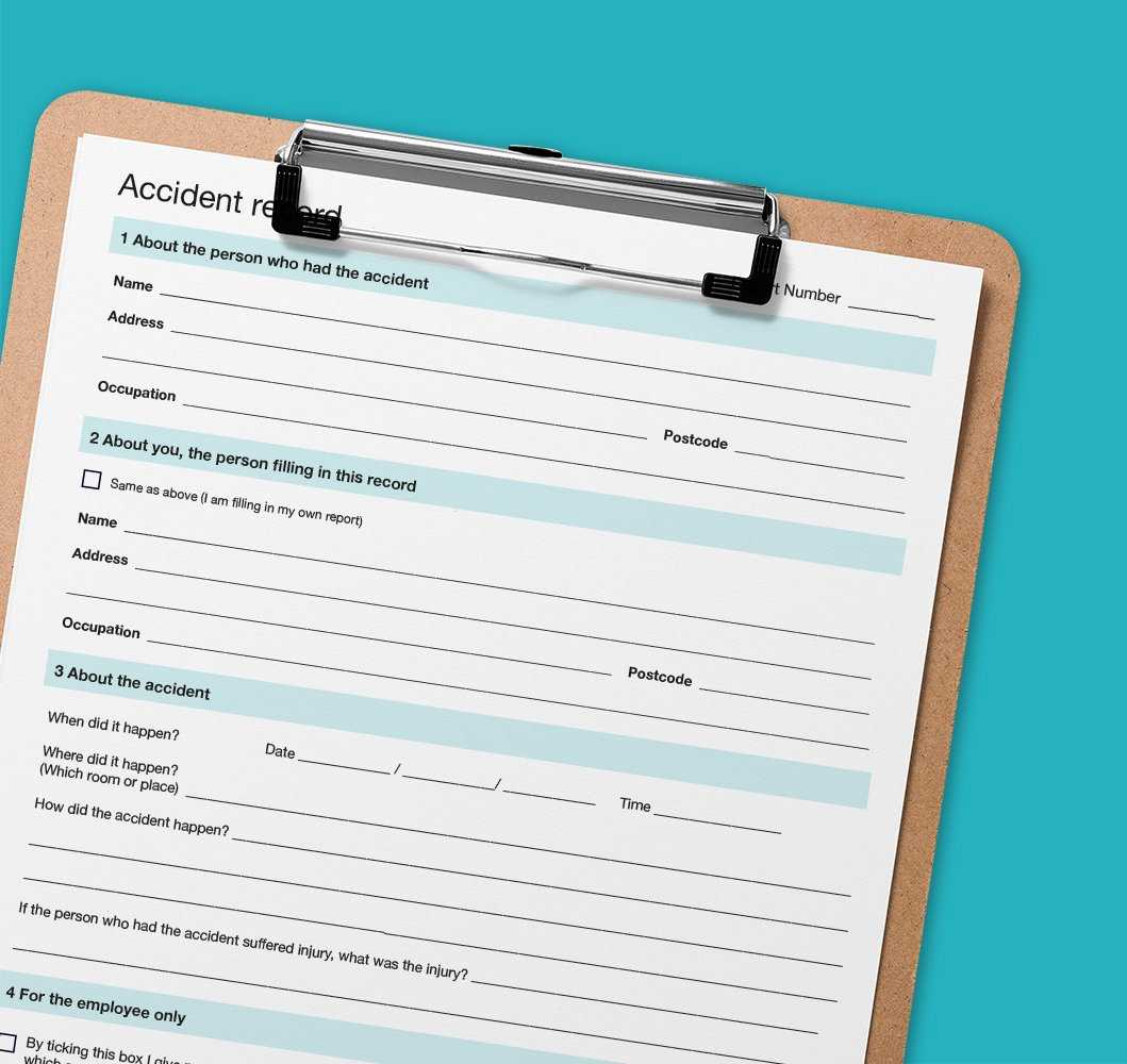 Workplace Accident Reporting – With Free Accident Book Template! In Incident Report Book Template