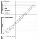 Writing A Report Template – ESL Worksheet By Hamidov10 Regarding Template On How To Write A Report