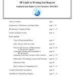 Writing Chemistry Lab Reports – SL Chemistry  Within Ib Lab Report Template