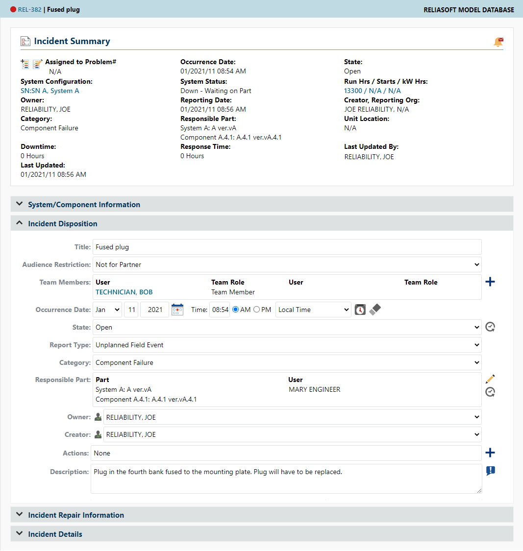 XFRACAS - Key features - Web-based Failure Reporting, Analysis and  In Fracas Report Template