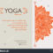 Yoga Gift Certificate Template Mandala Text Stock Vector (Royalty  With Regard To Yoga Gift Certificate Template Free